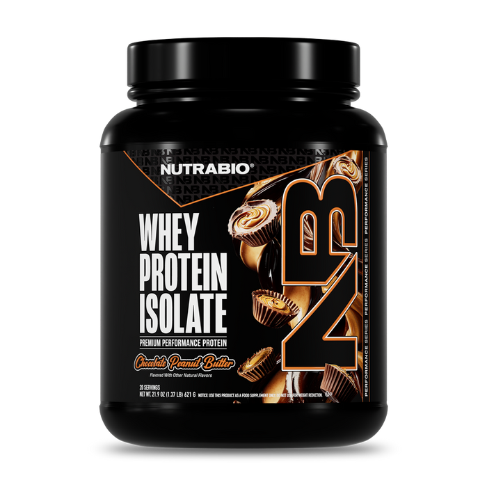 100% WHEY PROTEIN ISOLATE / NUTRABIO CHOC PB