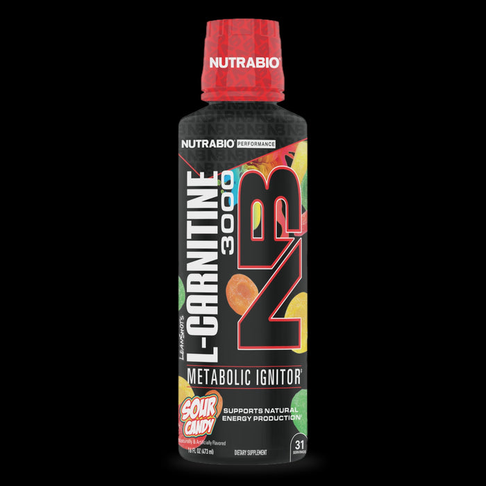 LEAN SHOTS L-CARNITINE 3000 NUTRABIO SOUR CANDY