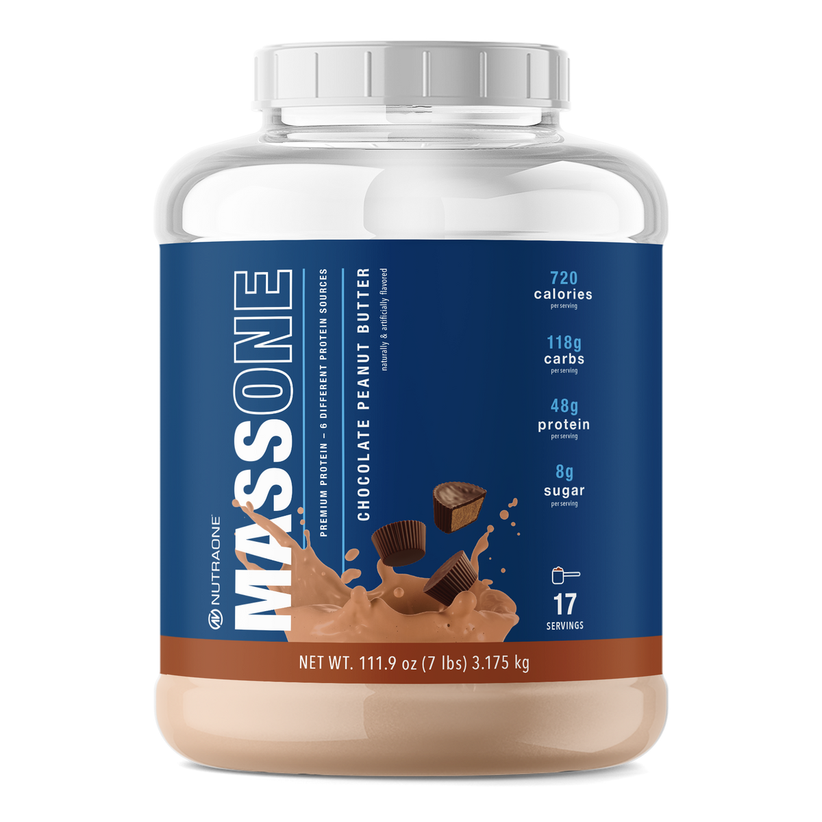 Mass One 7lbs Chocolate Peanut Butter