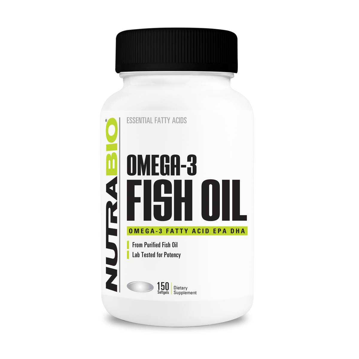 Omega 3 Fish Oil NUTRABIO 150ct