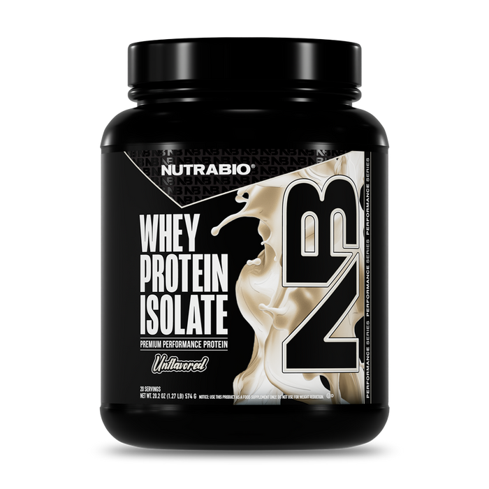 100% WHEY PROTEIN ISOLATE / NUTRABIO UNFLAVORED