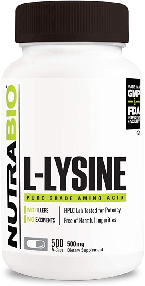 Lysine 500mgs 500ct NUTRABIO