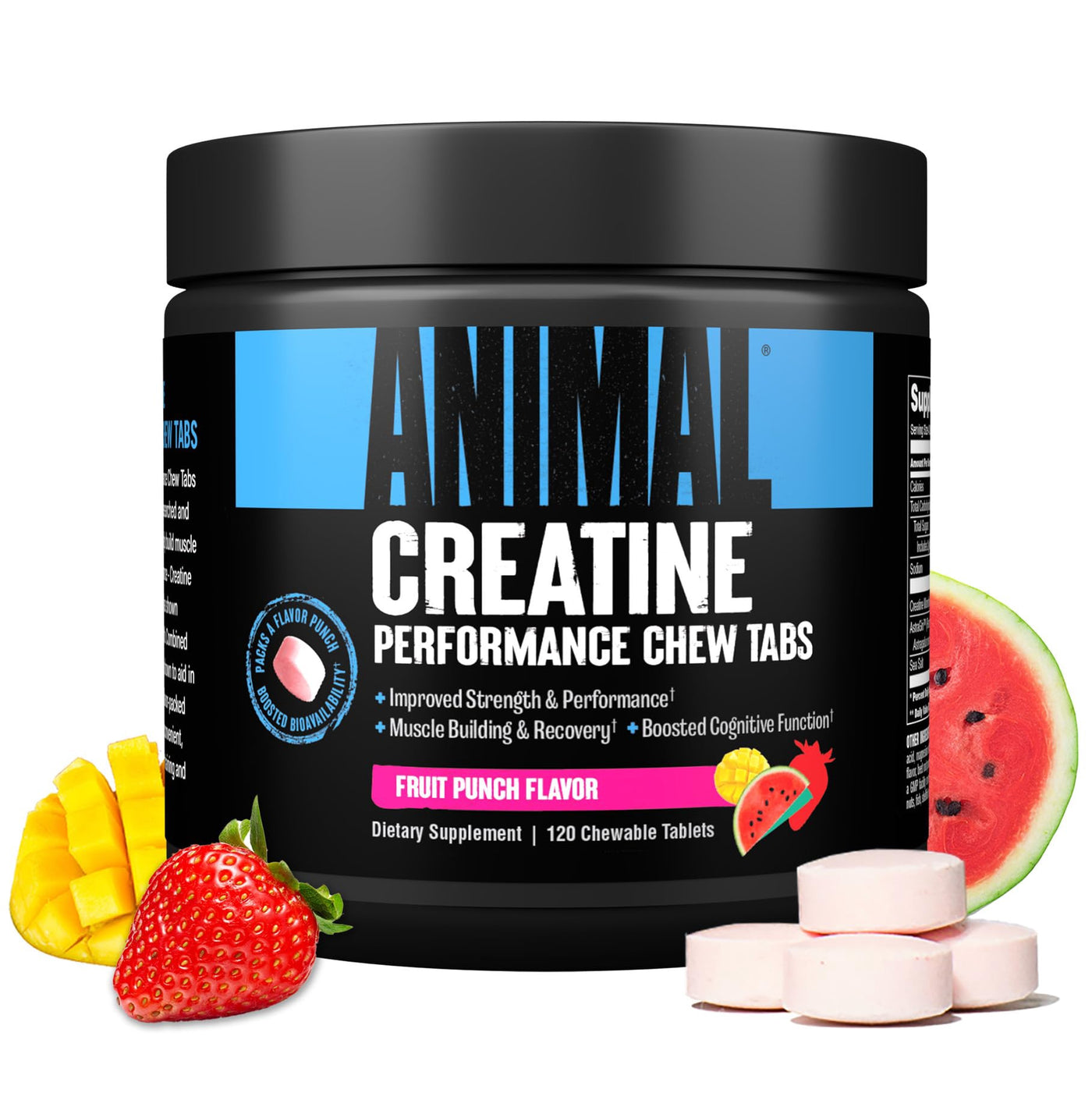ANIMAL CREATINE CHEWS LEMON ICE