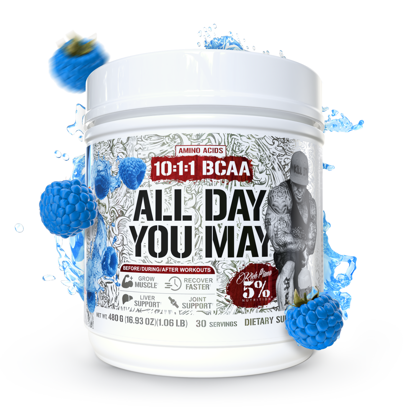 ALL DAY YOU MAY / 5% Nutrition BLUE RAS