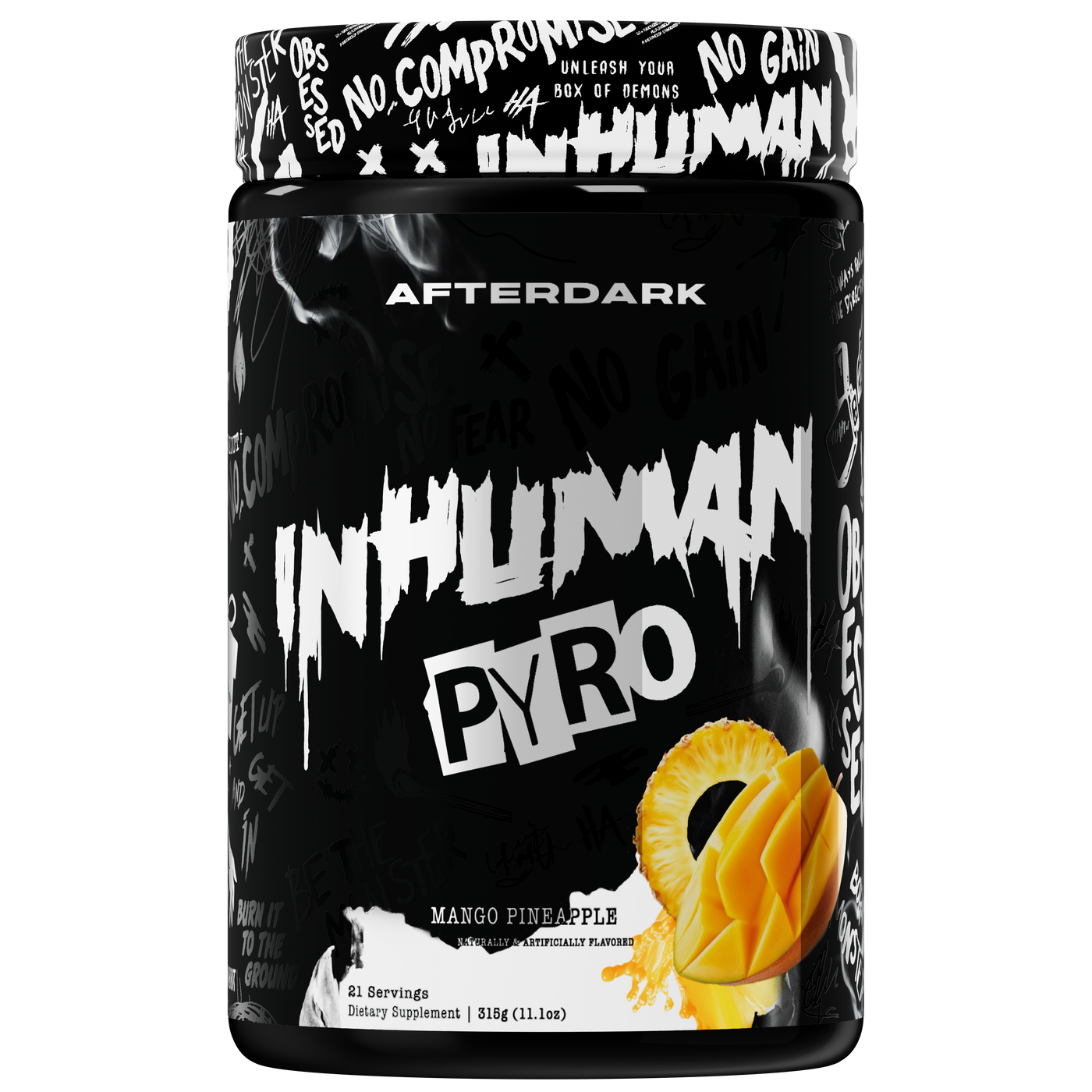 INHUMAN PYRO PRE WORKOUT MANGO PINEAPPLE