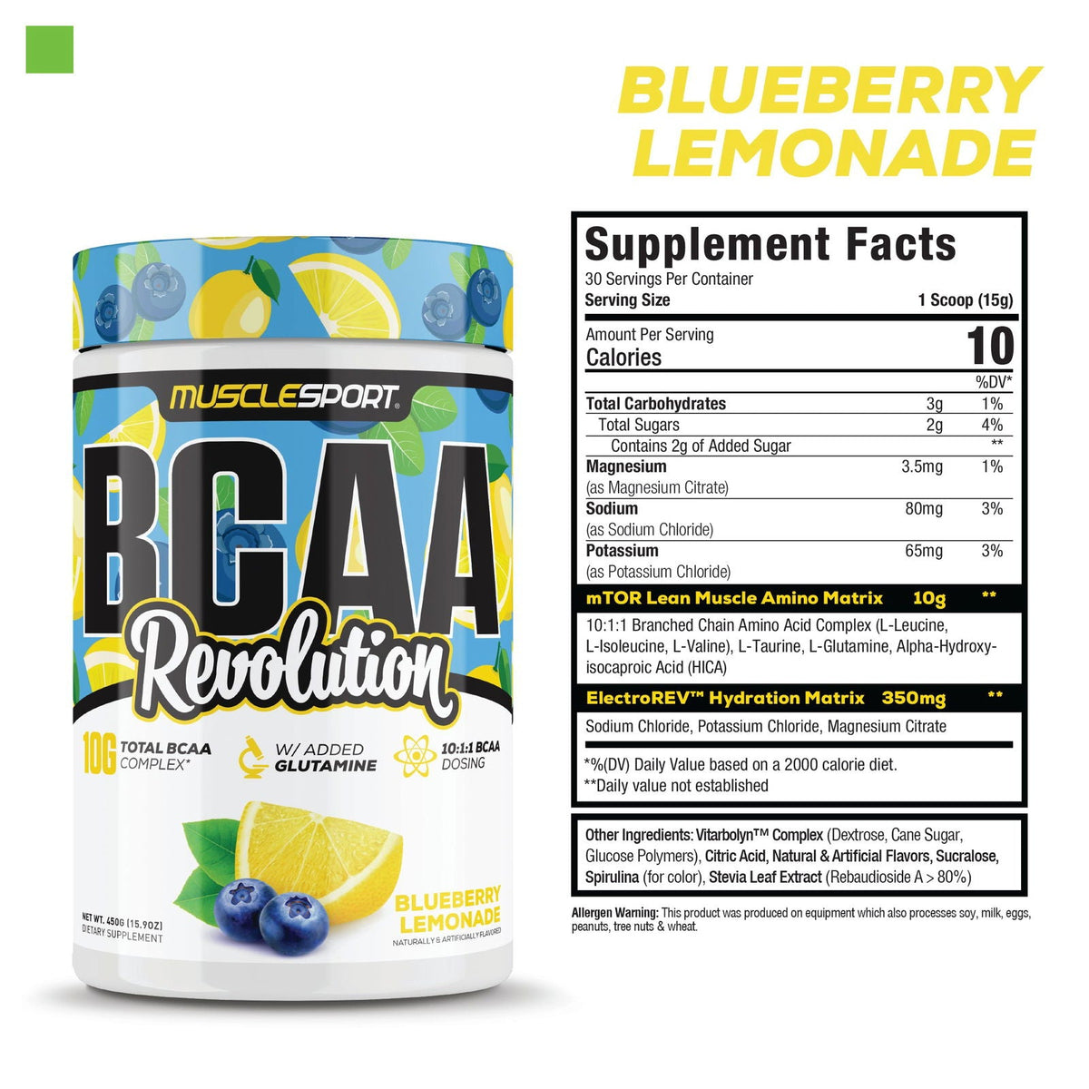 BCAA REVOLUTION / MUSCLESPORT BLUEBERRY LEMON