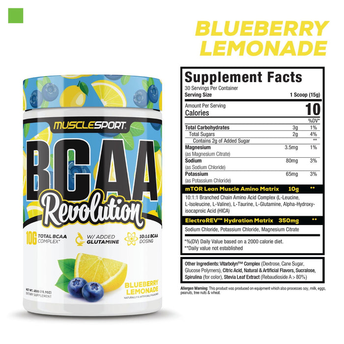 BCAA REVOLUTION / MUSCLESPORT BLUEBERRY LEMON