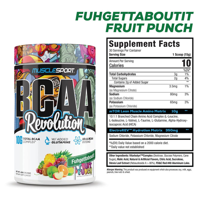 BCAA REVOLUTION / MUSCLESPORT FUHGET FRUIT PUNCH