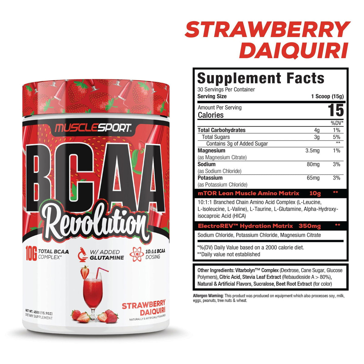 BCAA REVOLUTION / MUSCLESPORT STRAW DAQ