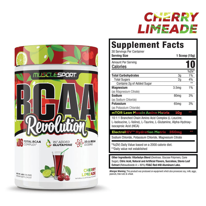 BCAA REVOLUTION / MUSCLESPORT CHERRY LIMEADE