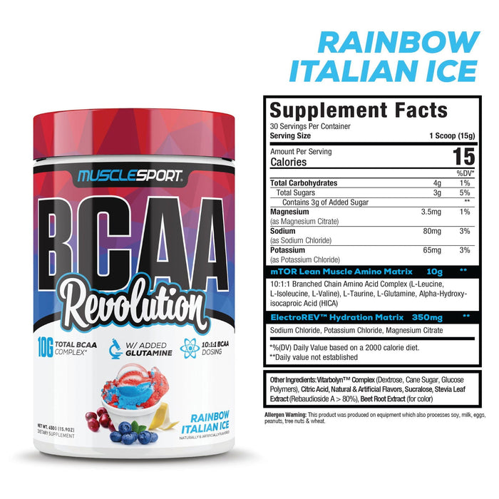 BCAA REVOLUTION / MUSCLESPORT Rainbow Italian Ice