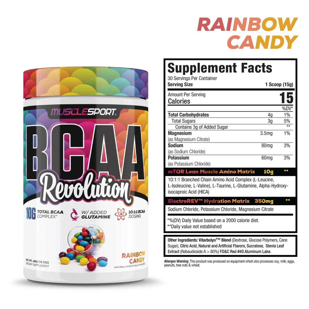 BCAA REVOLUTION / MUSCLESPORT RAINBOW CANDY