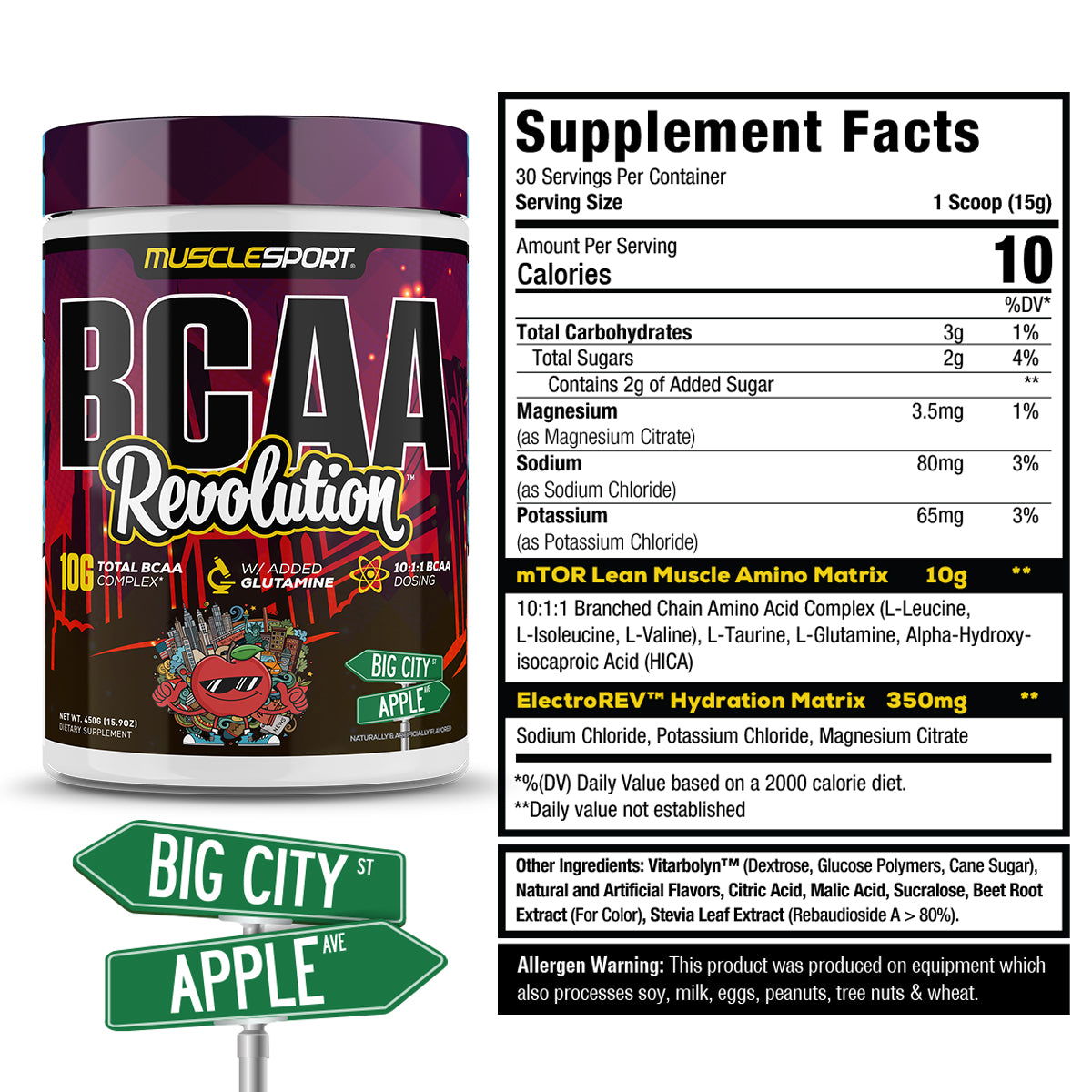 BCAA REVOLUTION / MUSCLESPORT BIG CITY APPLE