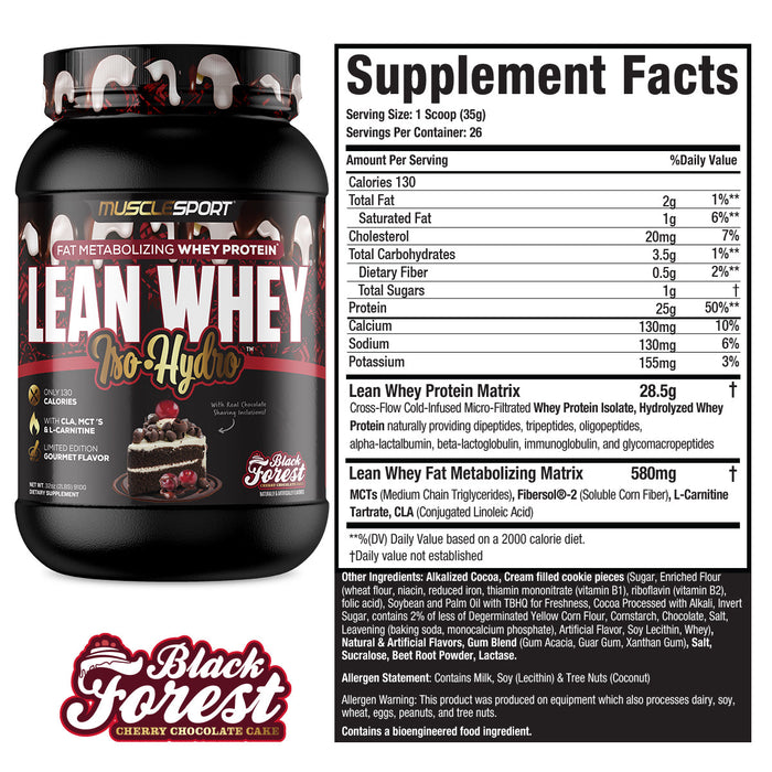 Lean Whey 2LB / MuscleSport Forest Cherry