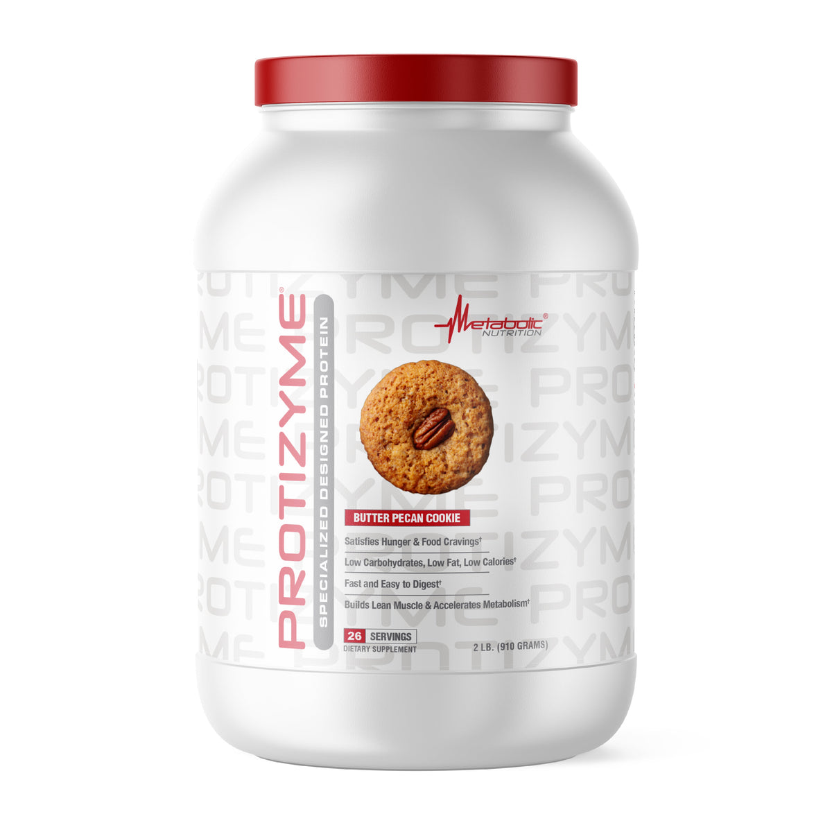 PROTIZYME 2LB by Metabolic Nutrition BUTTER PECAN