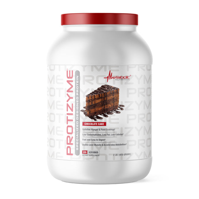 PROTIZYME 2LB by Metabolic Nutrition CHOC CAKE