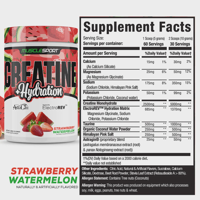 CREATINE HYDRATION STRAW MELONS