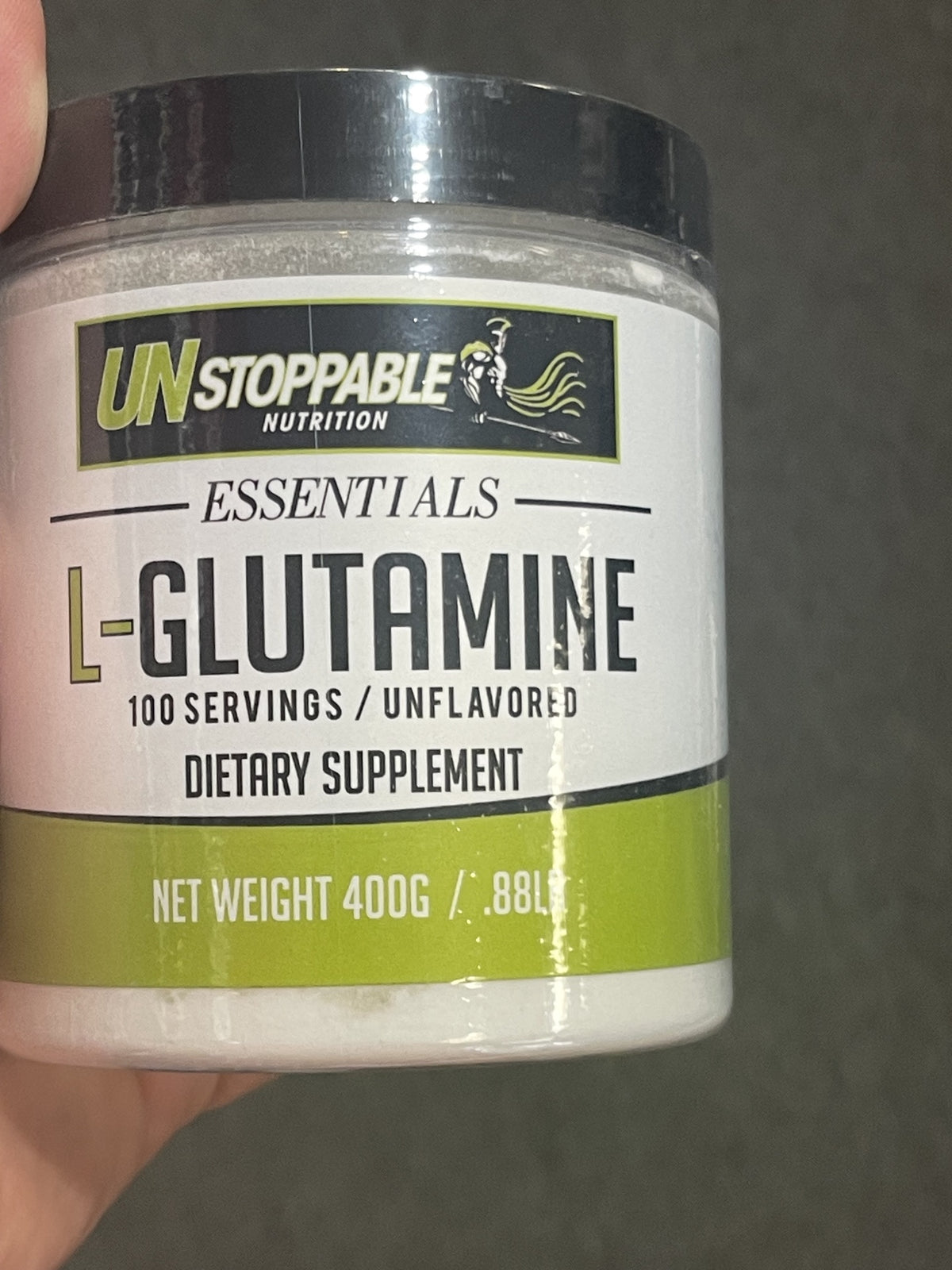 L-GLUTAMINE 400G UNSTOPPABLE