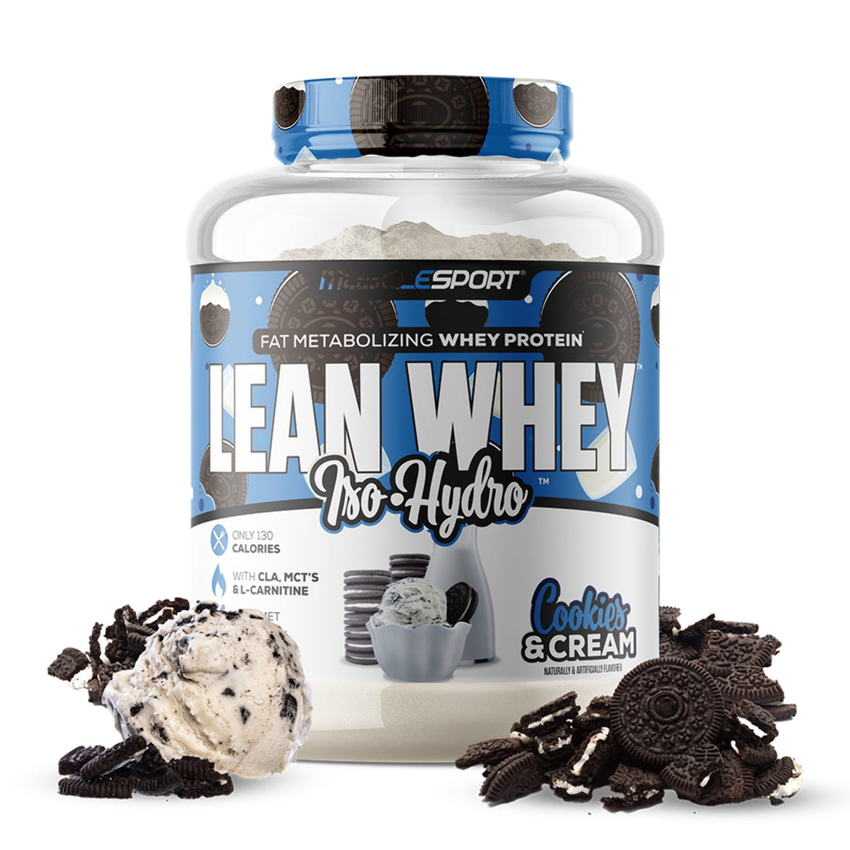 LEAN WHEY 5LBS / MUSCLESPORT COOKIES N CREME