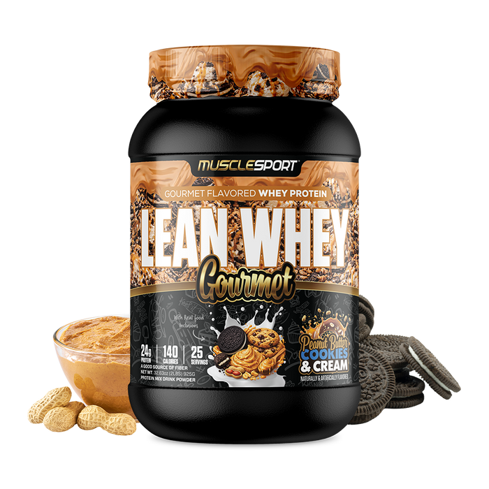LEAN WHEY GOURMET PEANUT BUTTER COOKIES AND CREAM