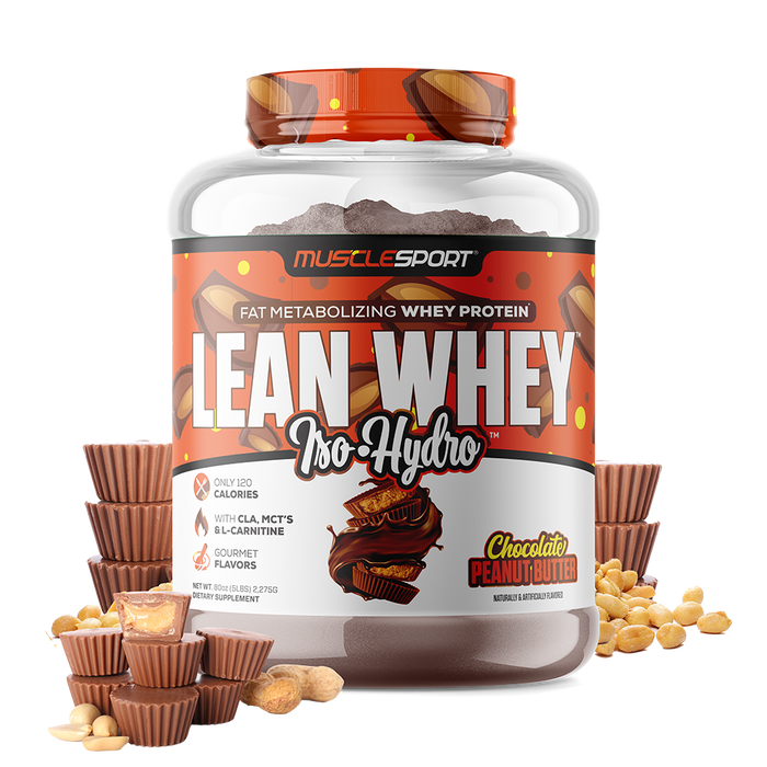 LEAN WHEY 5LBS / MUSCLESPORT CHOC PB