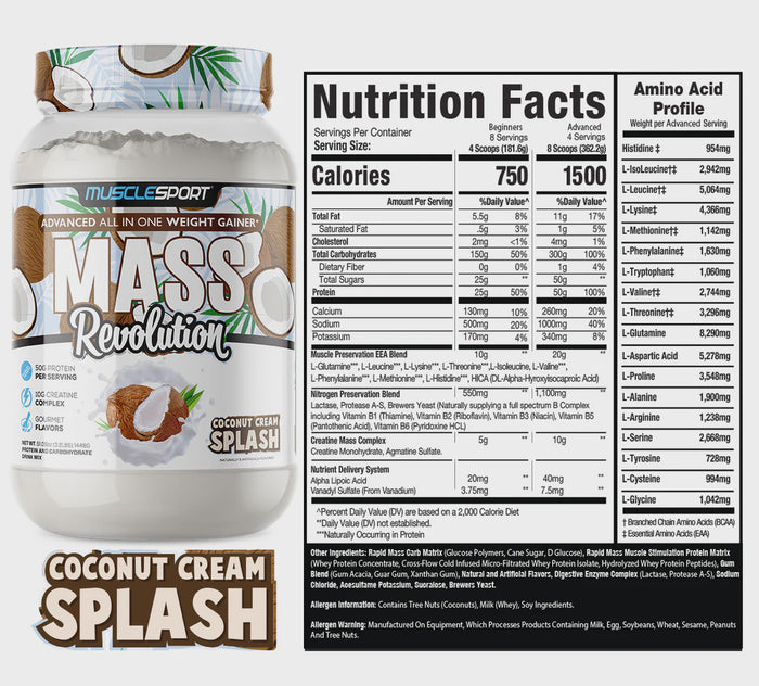 MASS REVOLUTION 3.2LB CHOC