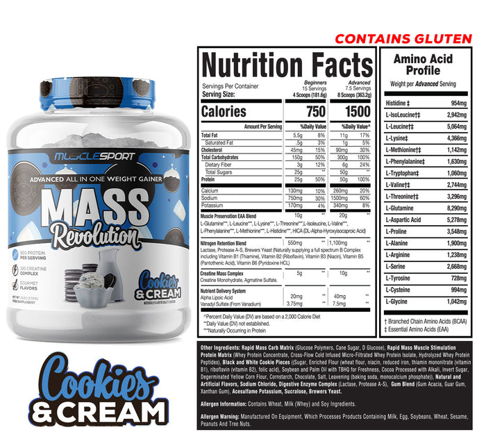 Mass Revolution 5LB Cookies N Cream
