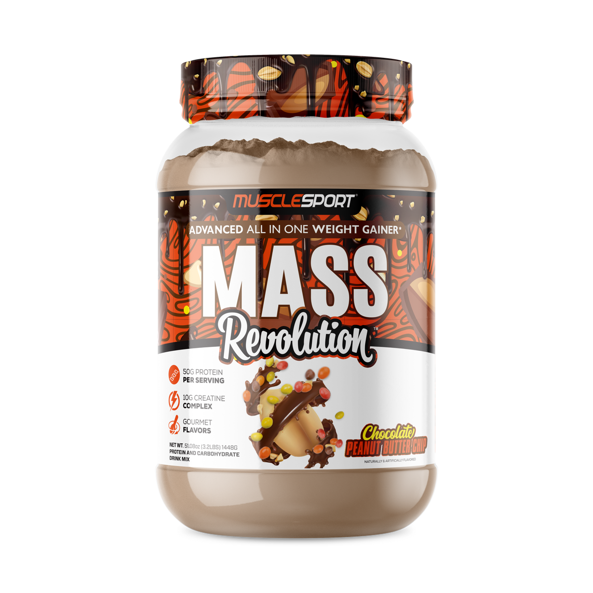 Mass Revolution 3.2LB Chocolate Peanut Butter