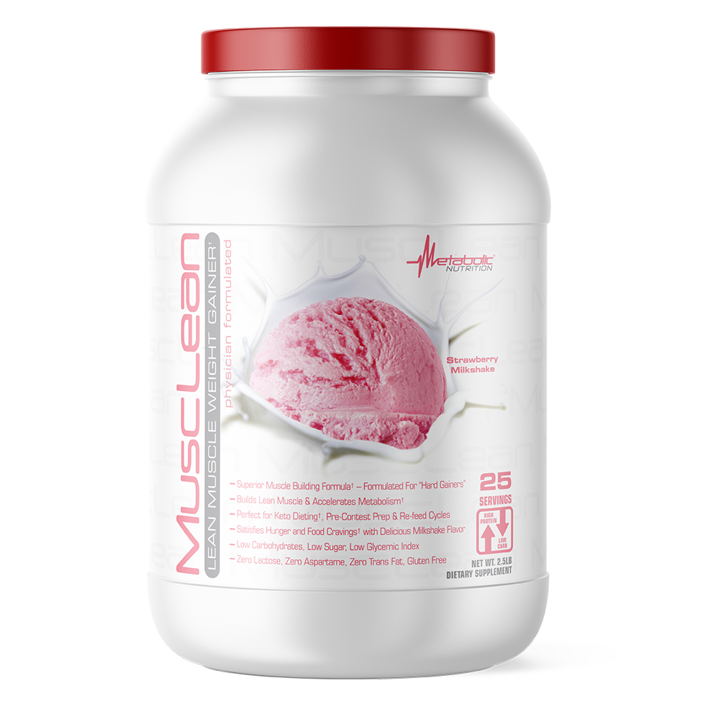 MUSCLEAN 2LB / METABOLIC Strawberry Shake