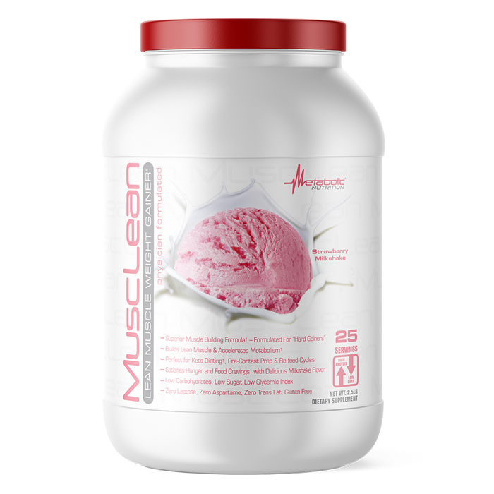 MUSCLEAN 2LB / METABOLIC Strawberry Shake