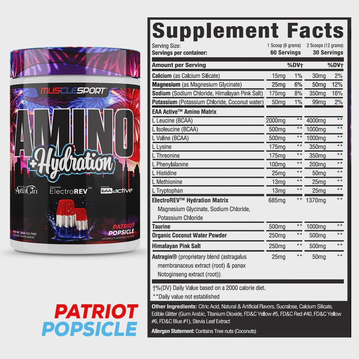 AMINO HYDRATION PATRIOT POPSICLE