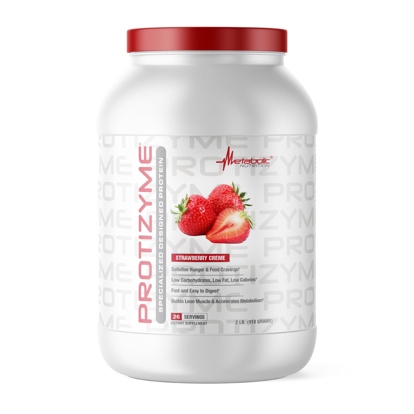 PROTIZYME 2LB by Metabolic Nutrition STRAW CREME