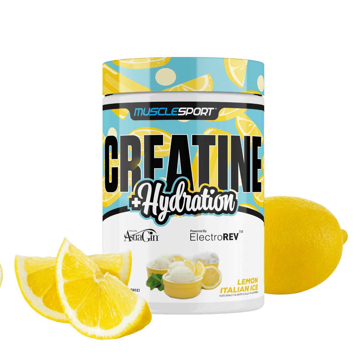 Creatine Hydration Lemon Ice Muscle Sport