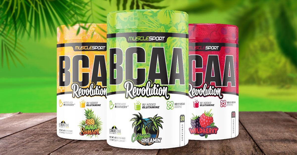 BCAA REVOLUTION / MUSCLESPORT Nrg Sour Apple Candy
