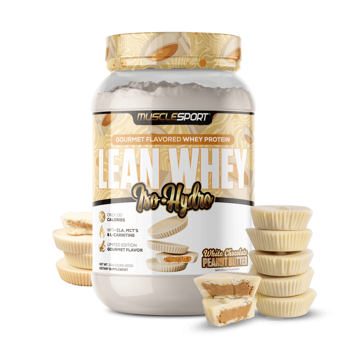 MuscleSport Lean Whey White Chocolate Peanut Butter
