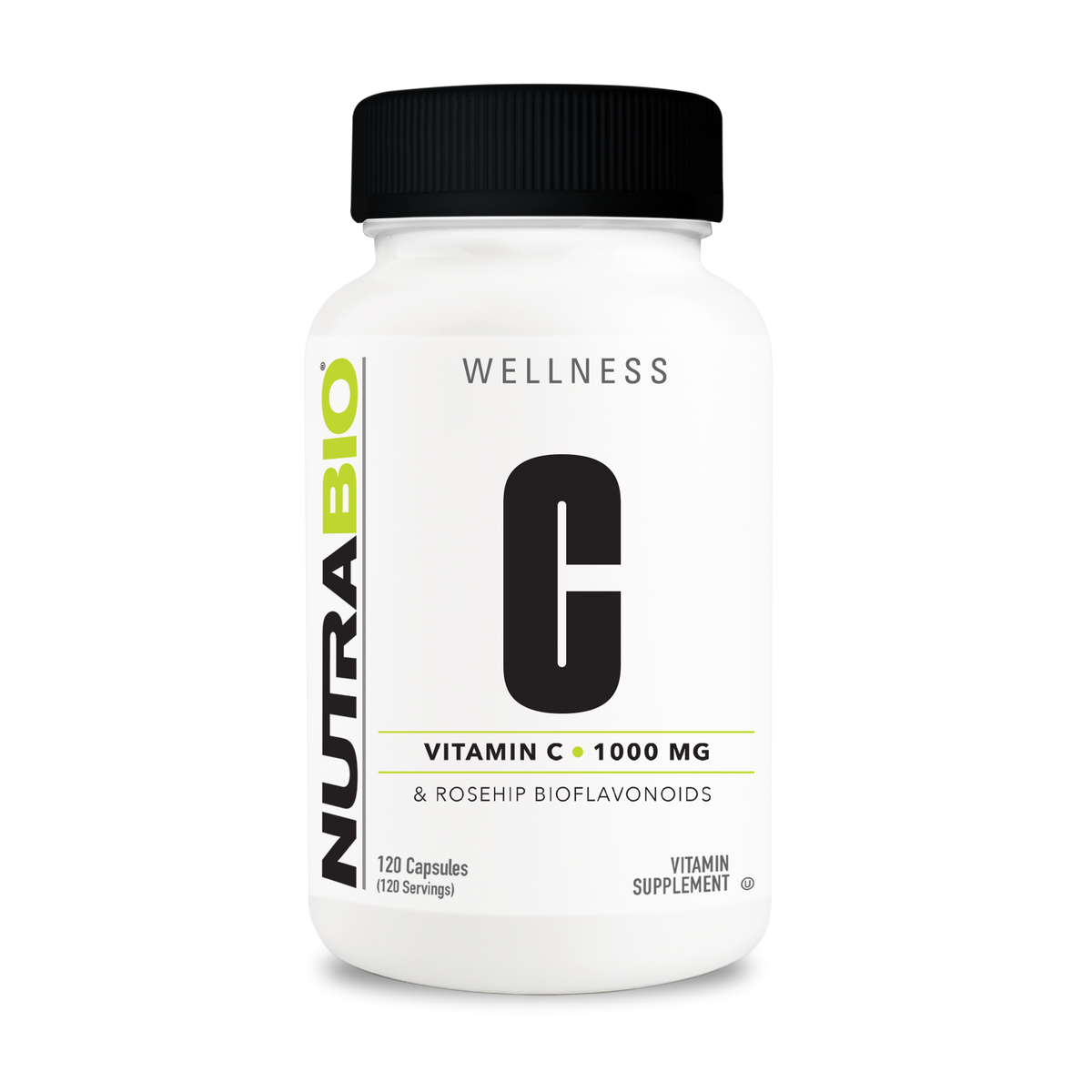NutraBio Vitamin C 1000mg with Rose Hips