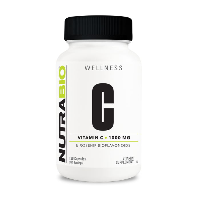 NutraBio Vitamin C 1000mg with Rose Hips