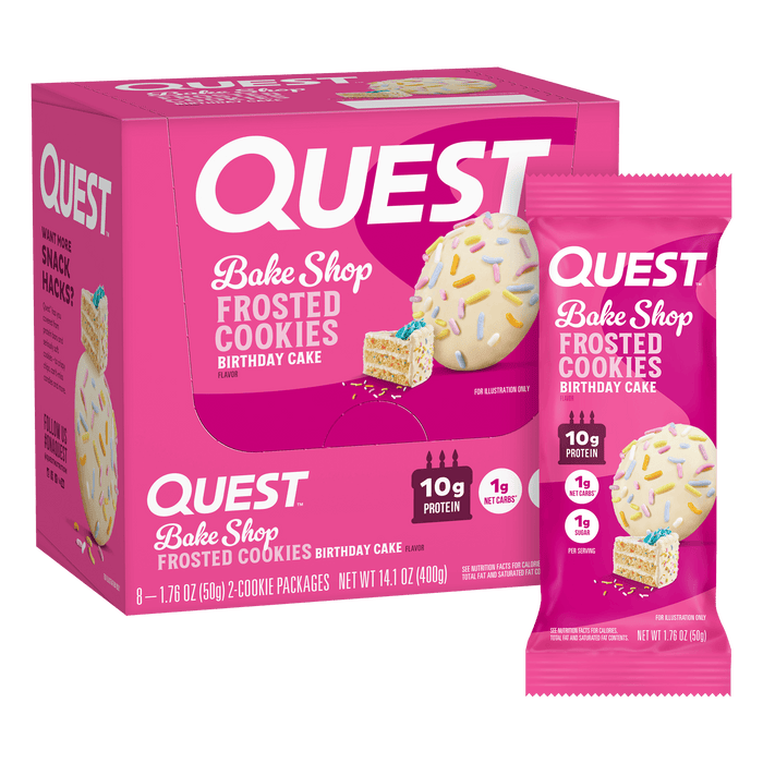 QUEST FROSTED COOKIE BDAY CAKE