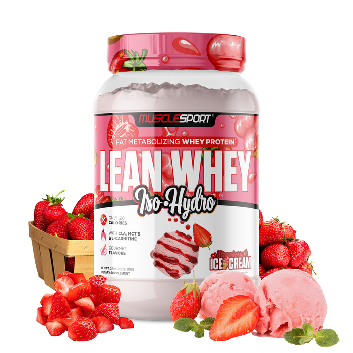 LEAN WHEY 2LB / MUSCLESPORT STRAWBERRY