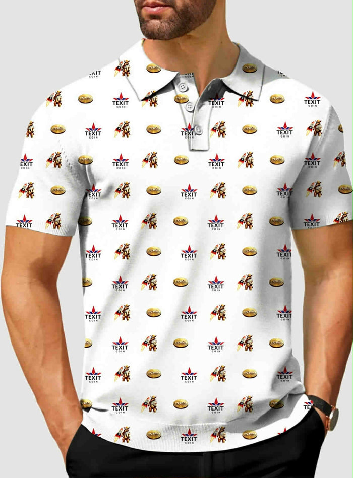 TEXIT GOLF SHIRT WHITE 3XL